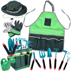 Набор инструментов маленького садовника, черный и зеленый цена и информация | Игрушки для девочек | pigu.lt