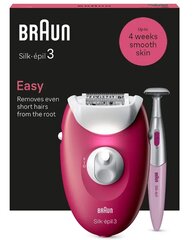 Braun Silk•épil 3 3-202 цена и информация | Эпиляторы | pigu.lt