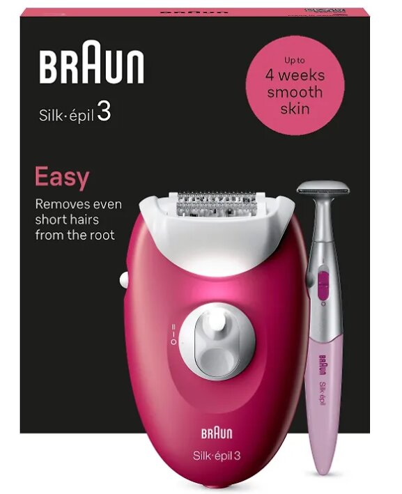 Braun Silk-Epil 3 3-202 цена и информация | Epiliatoriai | pigu.lt