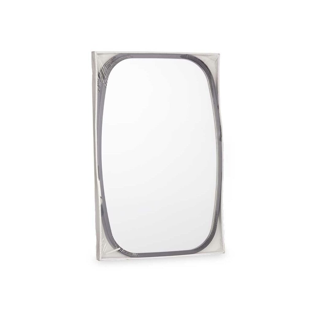 Sieninis veidrodis Polyskin, 43 x 65 cm, juodas kaina ir informacija | Veidrodžiai | pigu.lt