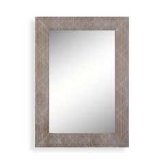 Sieninis veidrodis Versa, 76 x 54 cm, pilkas kaina ir informacija | Veidrodžiai | pigu.lt