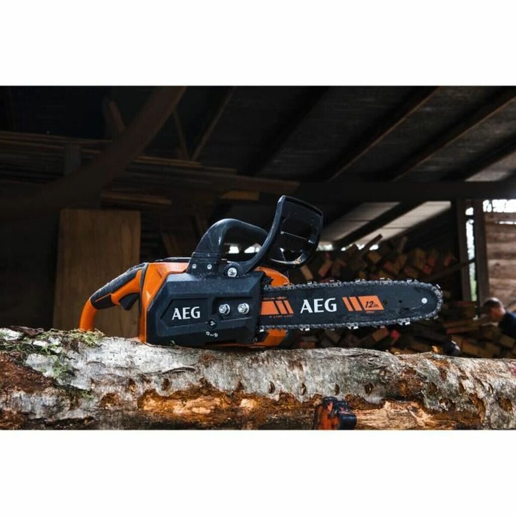 Akumuliatorinis grandininis pjūklas AEG Powertools ACS18B30, 30 cm kaina ir informacija | Grandininiai pjūklai | pigu.lt