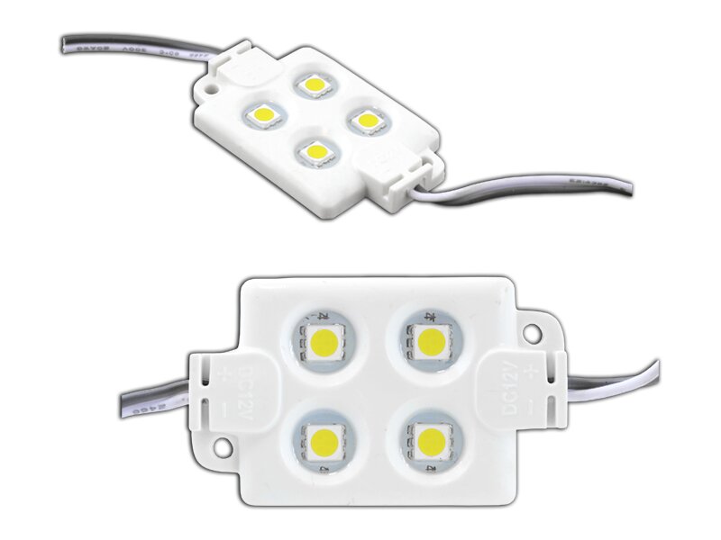 PS LED-5050 4 diodų modulis baltas dienos šviesos vanduo. kaina ir informacija | LED juostos | pigu.lt