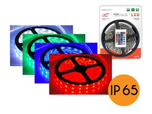 PS rinkinys: 5 m + valdiklis + maitinimo šaltinis, RGB, IP65, 300 SMD5050 šviesos diodų, 5 m + valdiklis + maitinimo šaltinis, RGB. kaina ir informacija | LED juostos | pigu.lt