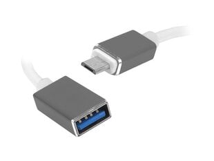 Кабель PS OTG: Штекер MicroUSB - гнездо USB, 20 см. цена и информация | Кабели и провода | pigu.lt