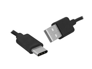 Кабель PS HQ USB -USB Type-C 1,5 м черный. цена и информация | Кабели для телефонов | pigu.lt