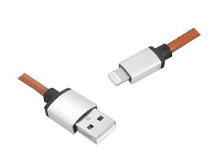 Кабель PS USB-8PIN 1 м коричневый кожаный цена и информация | Кабели и провода | pigu.lt