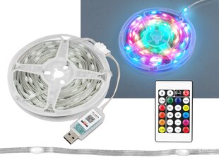 USB LED virvelė, dekoratyvinė 8 mm ašarėlė, įvairiaspalvė, 100 LED, 10 m, valdymas iš programėlės, nuotolinio valdymo pultas kaina ir informacija | LED juostos | pigu.lt