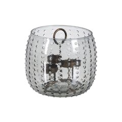 Žvakidė Pilka Metalinis Stiklas 18 x 18 x 16 cm цена и информация | Подсвечники, свечи | pigu.lt