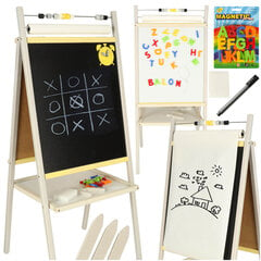 Dvipusė piešimo lenta vaikams Ikonka kaina ir informacija | Lavinamieji žaislai | pigu.lt