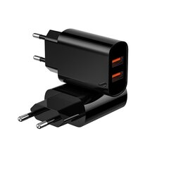 WiWU Dual USB-адаптер для быстрой зарядки цена и информация | Зарядные устройства для телефонов | pigu.lt