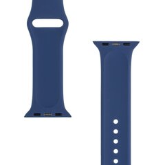 Tactical 837 Silicone Band for Apple Watch 1|2|3|4|5|6|7|8|9|SE 38|40|41mm Navy Blue цена и информация | Аксессуары для смарт-часов и браслетов | pigu.lt