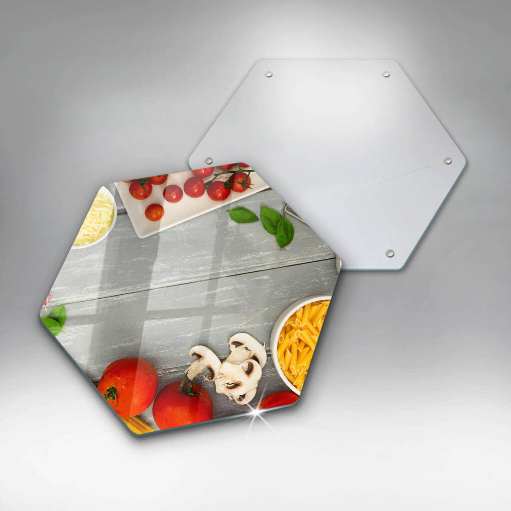 Stiklinė pjaustymo lenta Virtuvės maistas, 40 cm kaina ir informacija | Pjaustymo lentelės | pigu.lt