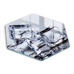 Stiklinė pjaustymo lenta Ledo kubeliai, 40 cm kaina ir informacija | Pjaustymo lentelės | pigu.lt