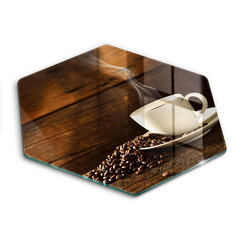 Stiklinė pjaustymo lenta Medinis kavos puodelis, 40 cm kaina ir informacija | Pjaustymo lentelės | pigu.lt