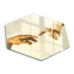 Stiklinė pjaustymo lenta Adomo rankų kūrimas, 40 cm kaina ir informacija | Pjaustymo lentelės | pigu.lt