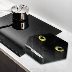 Stiklinė pjaustymo lenta Gyvūnų katės akys, 40 cm kaina ir informacija | Pjaustymo lentelės | pigu.lt