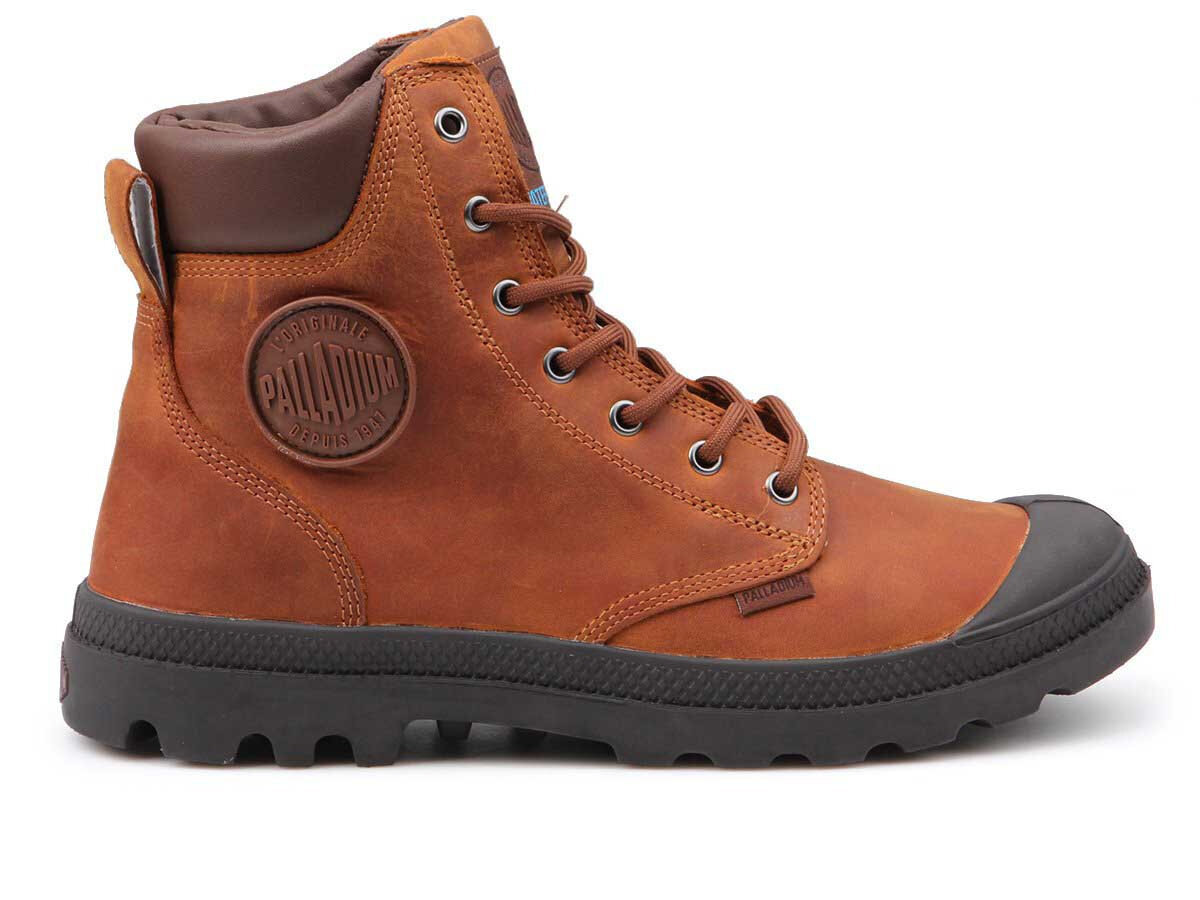 Laisvalaikio batai vyrams Palladium Pampa Cuff WP Lux 73231-733-M 21929-19, rudi kaina ir informacija | Vyriški batai | pigu.lt