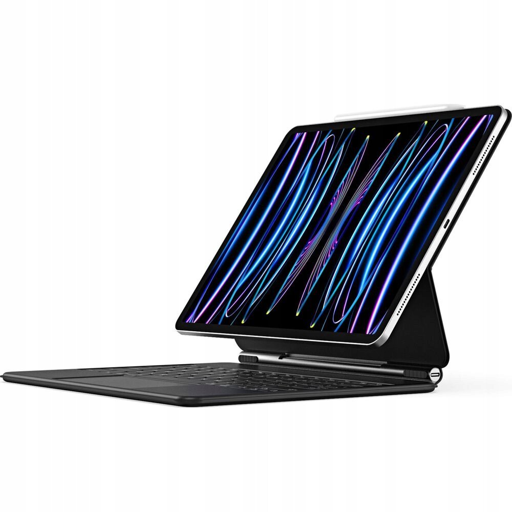 Dux Ducis (MK serijos) klaviatūros dėklas Bluetooth iPad Pro 12.9 2022/2021/2020 juodas цена и информация | Planšečių, el. skaityklių dėklai | pigu.lt