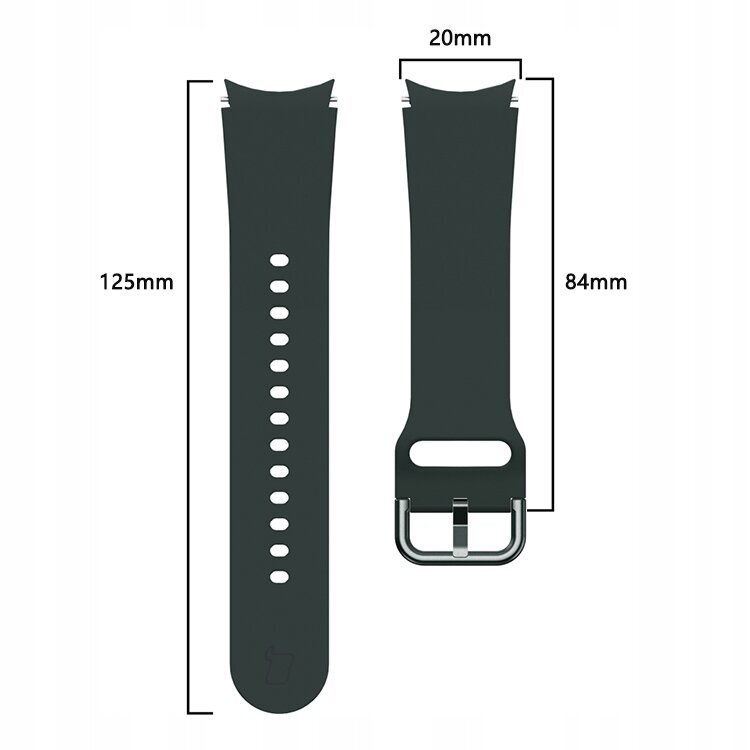 Bizon Silicone Strap цена и информация | Išmaniųjų laikrodžių ir apyrankių priedai | pigu.lt