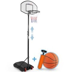 Tvirtas krepšinio lankas su stovu, kamuoliu ir pompa, 2.36 m цена и информация | Баскетбольные щиты | pigu.lt