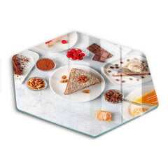 Stiklinė pjaustymo lenta Torto saldumas, 40 cm kaina ir informacija | Pjaustymo lentelės | pigu.lt