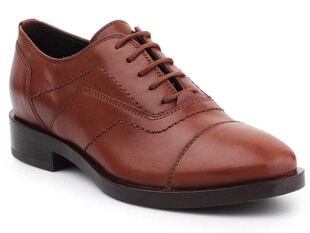 Batai moterims Geox D Brogue 76543, rudi kaina ir informacija | Bateliai moterims  | pigu.lt