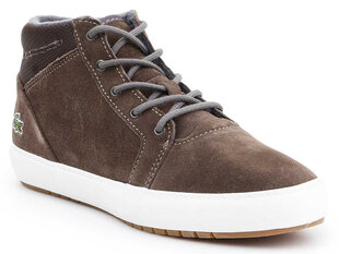 Laisvalaikio batai vyrams Lacoste Ampthill Chukka 87649, rudi цена и информация | Спортивная обувь, кроссовки для женщин | pigu.lt