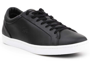 Laisvalaikio batai vyrams Lacoste Straightset 316786, juodi цена и информация | Кроссовки мужские | pigu.lt