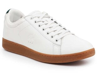 Laisvalaikio batai vyrams Lacoste Carnaby Evo 78754, balti цена и информация | Кроссовки для мужчин | pigu.lt