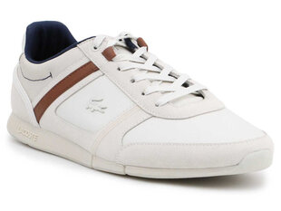 Laisvalaikio batai vyrams Lacoste 87645, balti цена и информация | Кроссовки для мужчин | pigu.lt