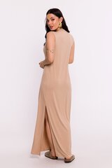 Suknelė moterims BeWear, smėlio spalvos цена и информация | Платья | pigu.lt