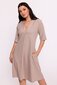 Suknelė moterims BeWear B280, smėlio spalvos kaina ir informacija | Suknelės | pigu.lt