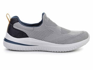 Skechers laisvalaikio batai vyrams 210405-GRY, pilki цена и информация | Кроссовки для мужчин | pigu.lt