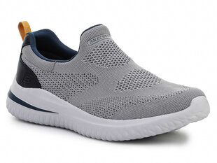 Skechers laisvalaikio batai vyrams 210405-GRY, pilki цена и информация | Кроссовки для мужчин | pigu.lt