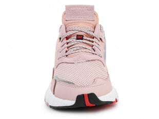 Adidas sportiniai bateliai moterims Nite Jogger W EE5915, rožiniai цена и информация | Спортивная обувь, кроссовки для женщин | pigu.lt