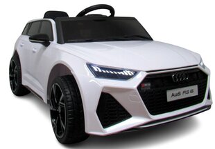 Elektromobilis vaikams Cabrio Audi, baltas kaina ir informacija | Elektromobiliai vaikams | pigu.lt
