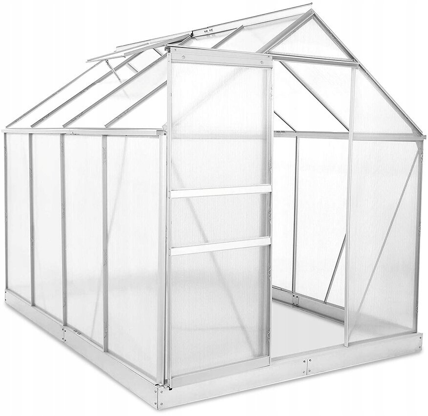 Polikarbonato šiltnamis Funfit Garden Greenhouse, 250x190x195 cm kaina ir informacija | Šiltnamiai | pigu.lt