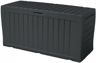 Sodo daiktadėžė Keter Marvel Plus, 57,5x117x45 cm, juoda kaina ir informacija | Komposto dėžės, lauko konteineriai | pigu.lt