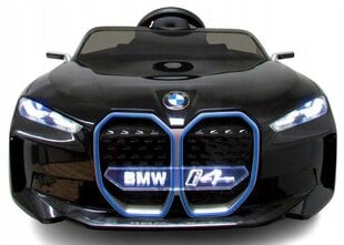 Vienvietis vaikiškas elektromobilis BMW i4, juodas kaina ir informacija | Elektromobiliai vaikams | pigu.lt