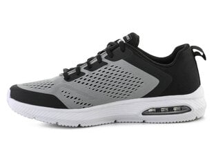 Skechers laisvalaikio batai vyrams 52559-BKGY, pilki цена и информация | Кроссовки для мужчин | pigu.lt