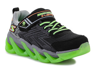 Laisvalaikio batai vaikams Skechers S Lights Mega Surge 400130L-BKLM 30155-437, juodi цена и информация | Детская спортивная обувь | pigu.lt