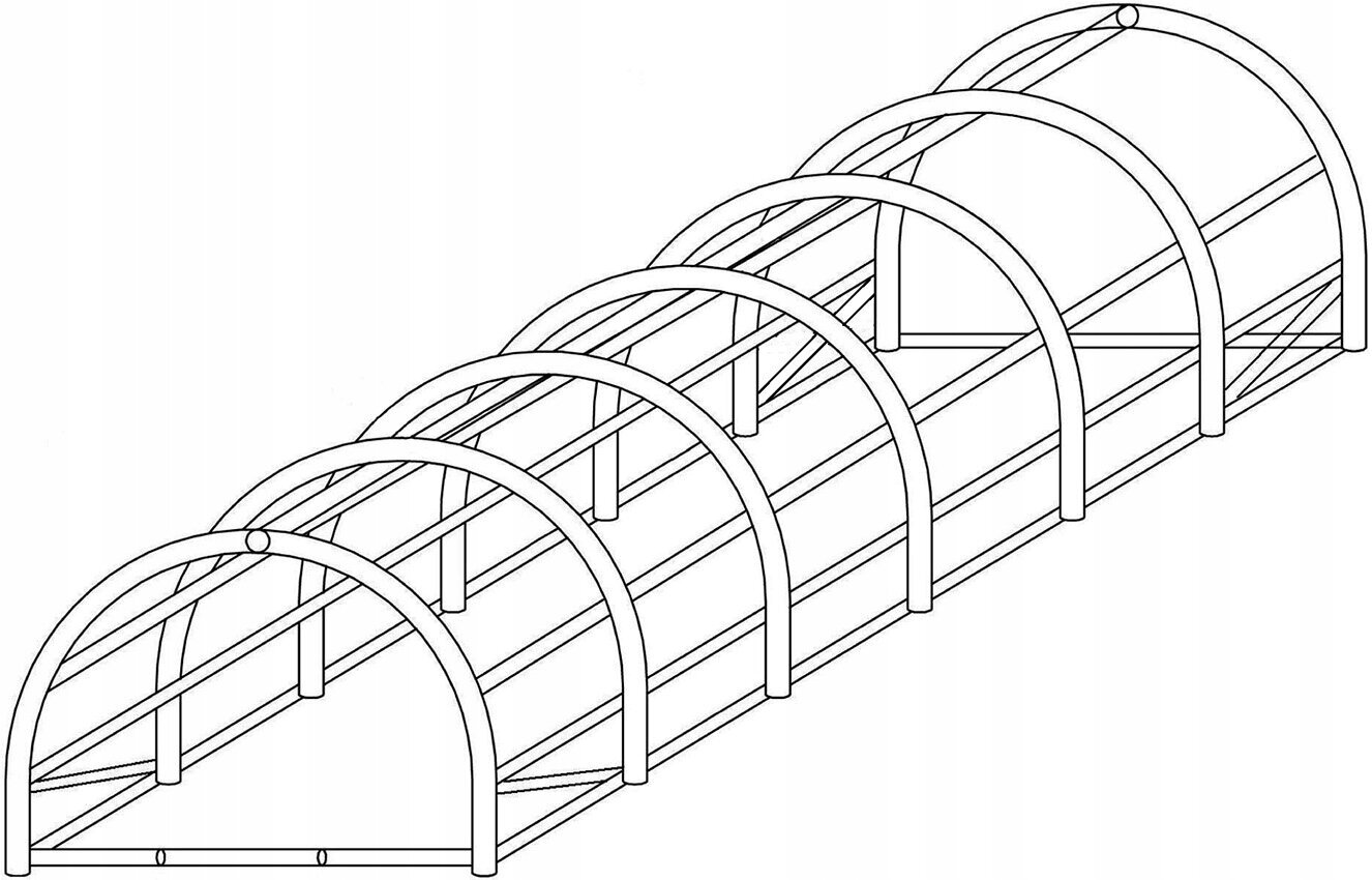 Šiltnamis Funfit Garden, 600x300x200 cm kaina ir informacija | Šiltnamiai | pigu.lt