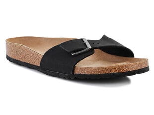 Birkenstock šlepetės moterims Madrid 1020060, juodos цена и информация | Женские тапочки | pigu.lt