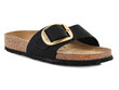 Birkenstock šlepetės moterims Madrid Big Buckle 1023373, juodos kaina ir informacija | Šlepetės moterims | pigu.lt