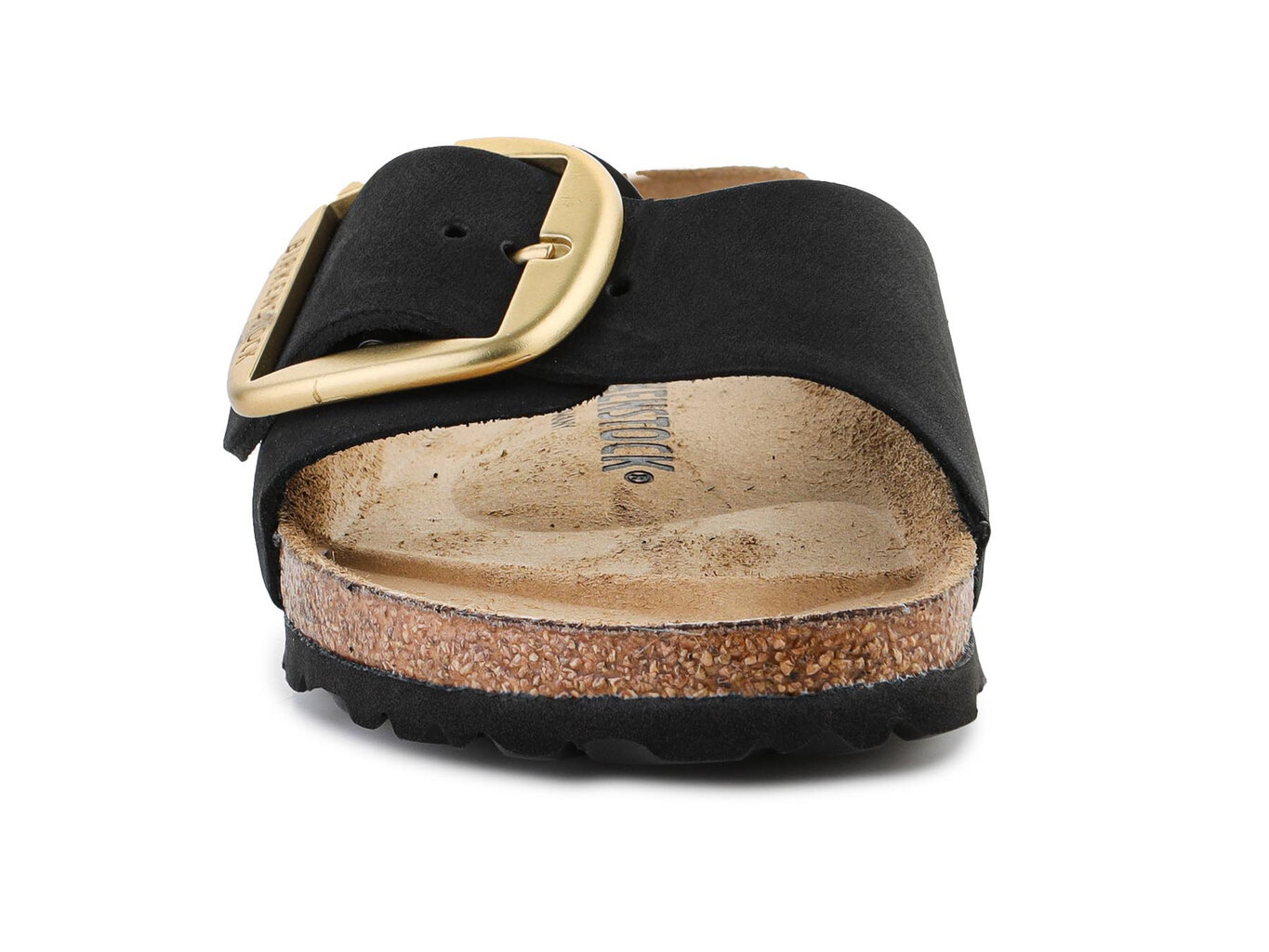 Birkenstock šlepetės moterims Madrid Big Buckle 1023373, juodos kaina ir informacija | Šlepetės moterims | pigu.lt