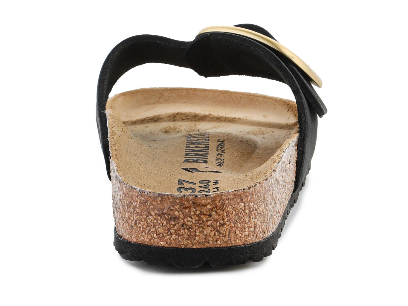 Birkenstock šlepetės moterims Madrid Big Buckle 1023373, juodos цена и информация | Šlepetės moterims | pigu.lt