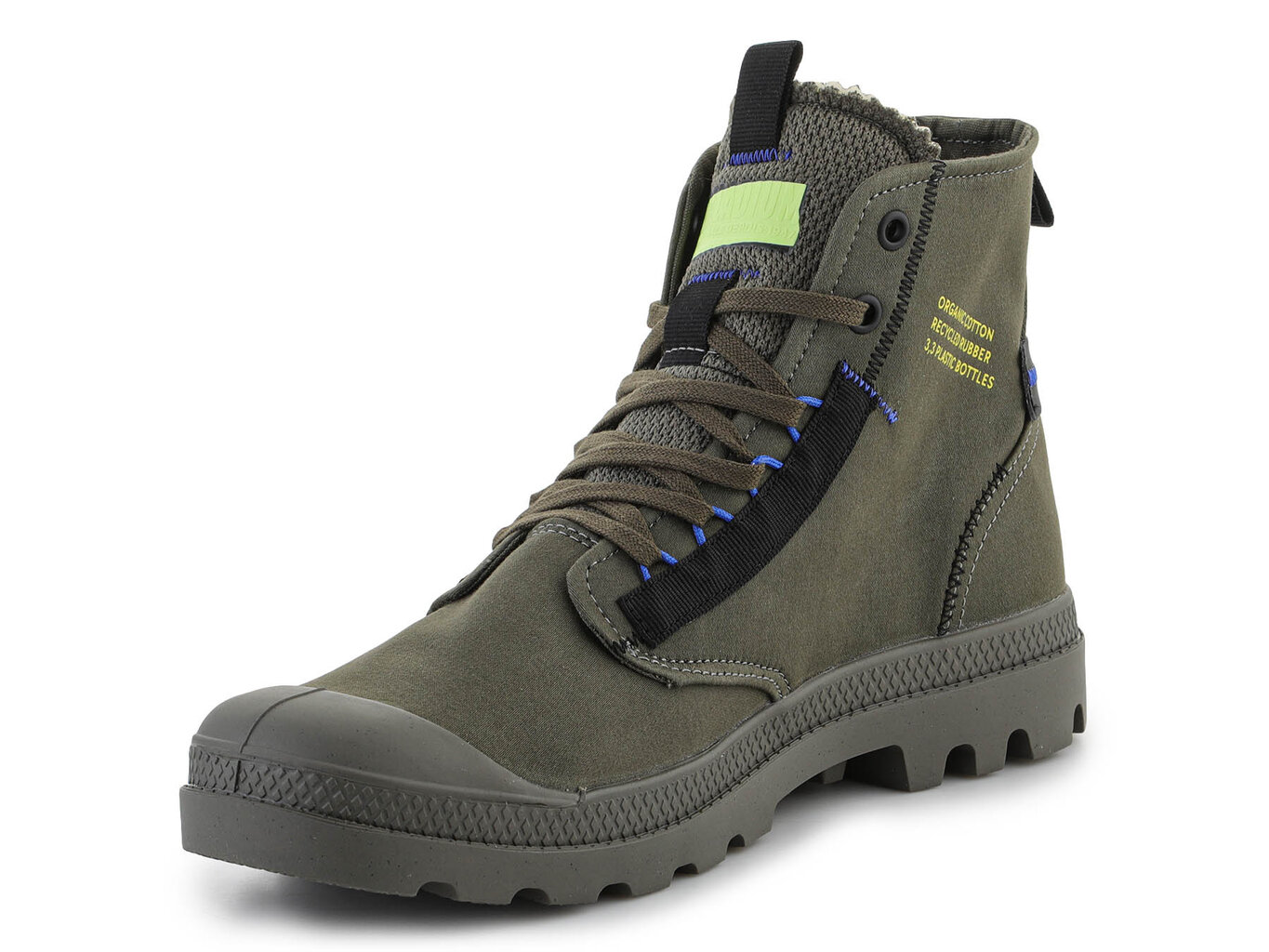 Laisvalaikio batai vyrams Palladium Pampa HI Re-Craft Olive Night 77220-309-M 30268-454, žali kaina ir informacija | Vyriški batai | pigu.lt