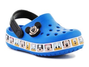Crocs šlepetės vaikams Mickey Mouse Band Clog 207718-4JL 30393-479, mėlynos цена и информация | Детские тапочки, домашняя обувь | pigu.lt