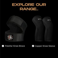 Компрессионный бандаж Ionocore на колено, 2 шт. цена и информация | Ортезы и бандажи | pigu.lt